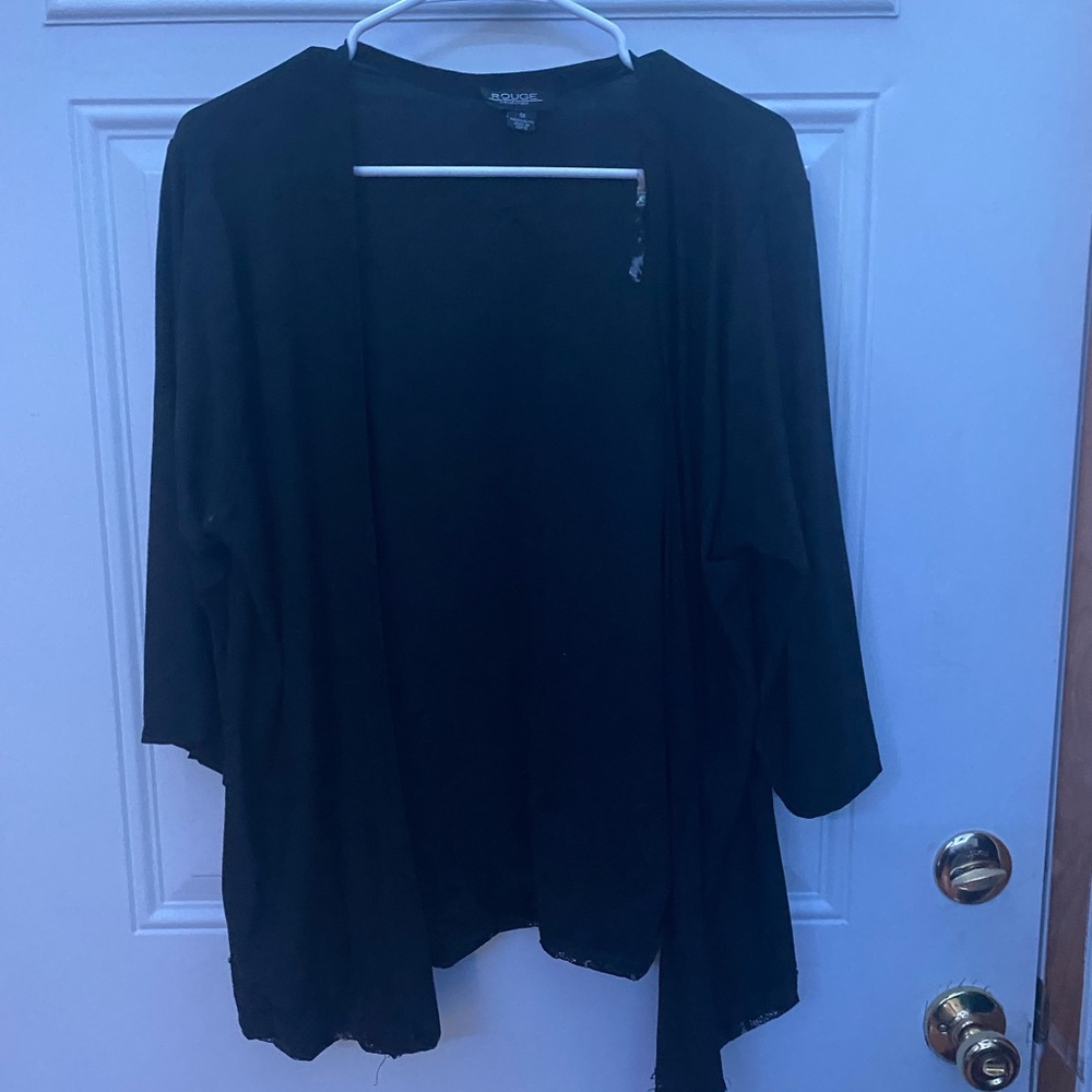 Black lace trim camisole